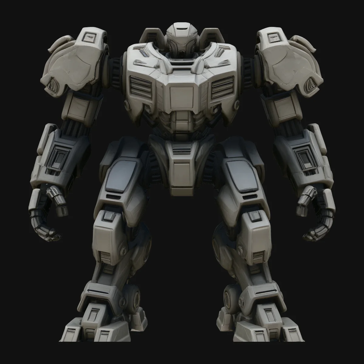 Mecha Battle Robot Statue Design 4