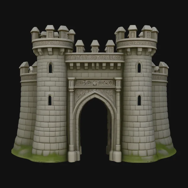 Medieval Castle Gate Model Design 1
