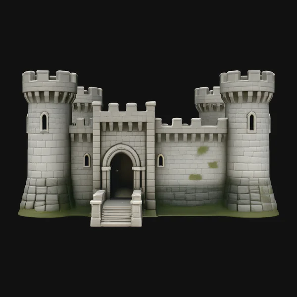 Medieval Castle Gate Model Design 5