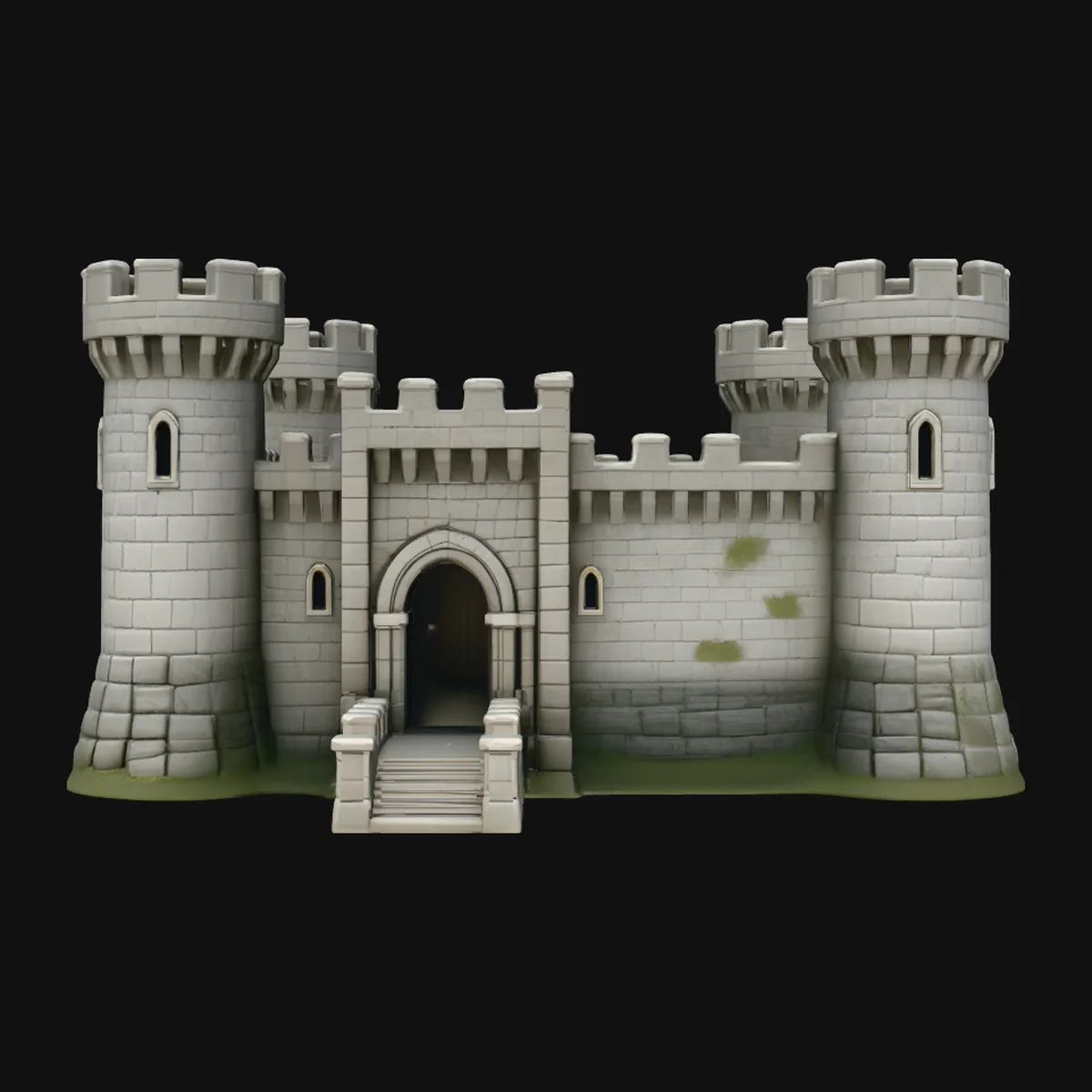 Medieval Castle Gate Model Design 5