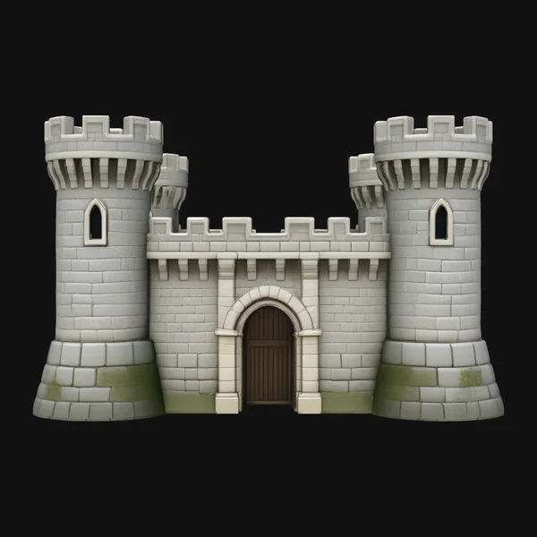 Medieval Castle Gate Model Design 6