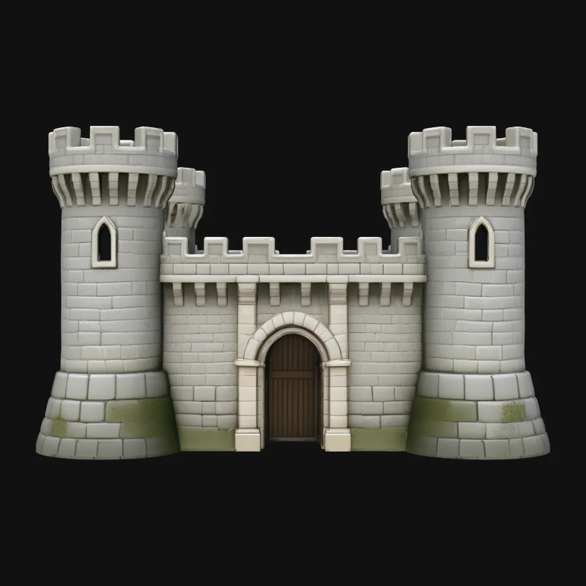 Medieval Castle Gate Model Design 6