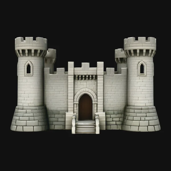 Medieval Castle Gate Model Design 8