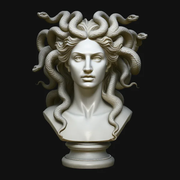 Medusa Bust Statue Design 1