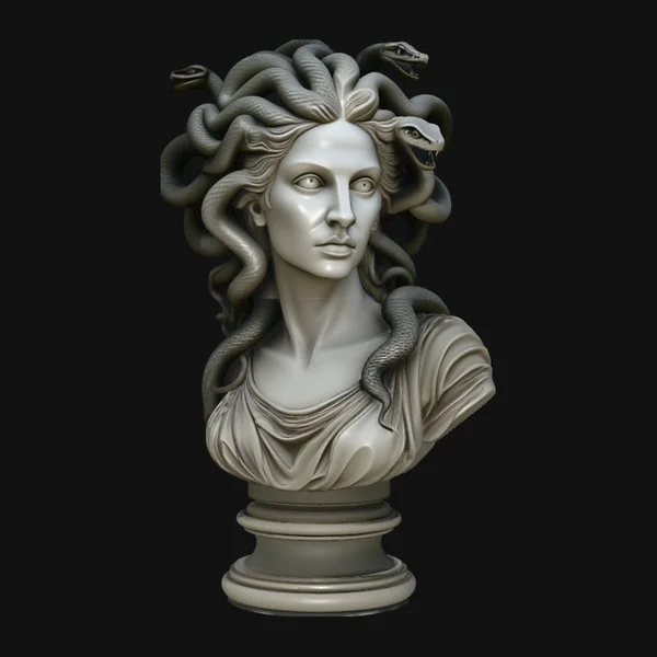 Medusa Bust Statue Design 3