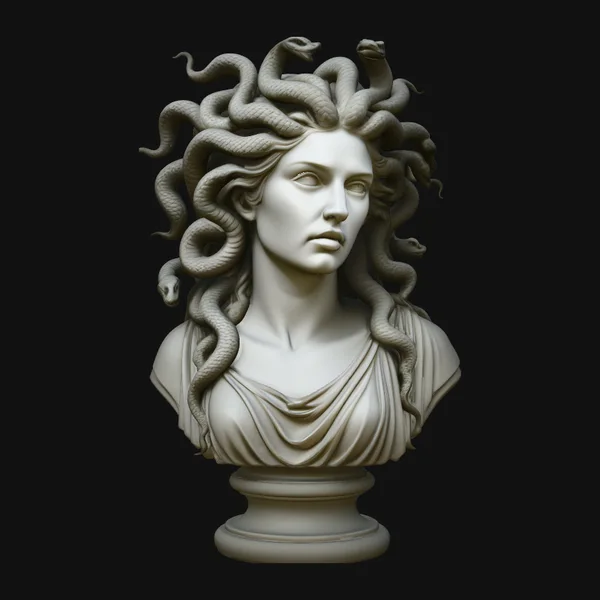 Medusa Bust Statue Design 4