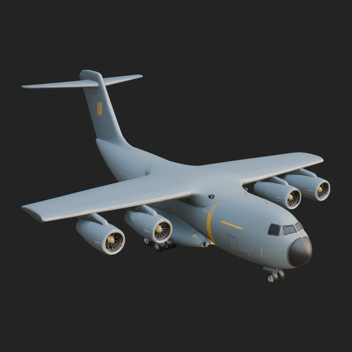 Military Cargo Plane Model Design 24