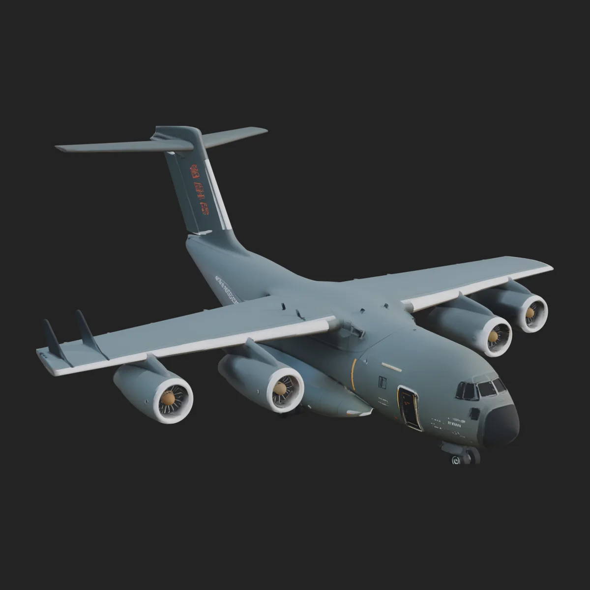 Military Cargo Plane Model Design 26