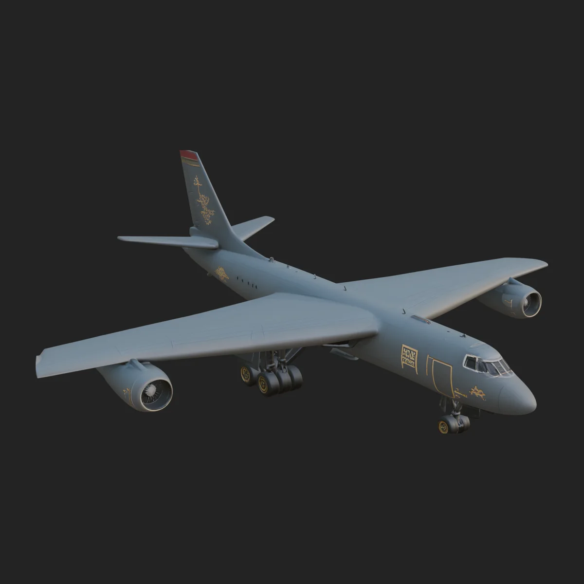 Military Cargo Plane Model Design 6