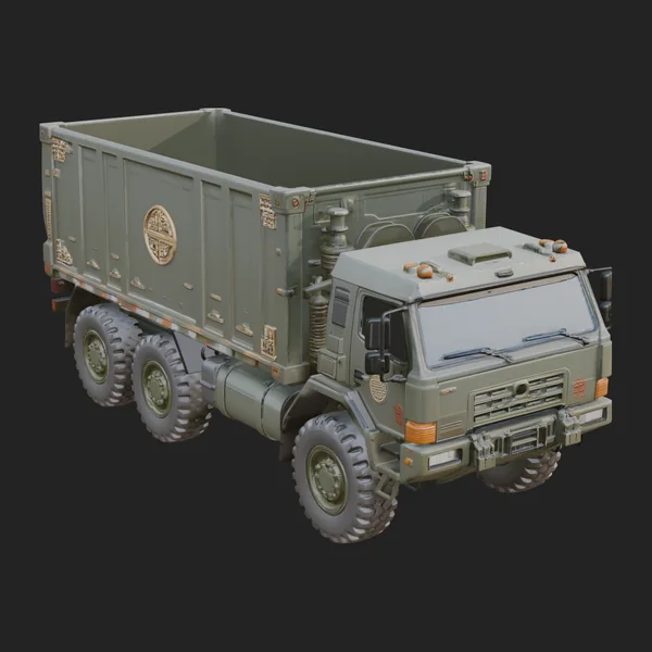 Military Cargo Truck Model Design 10