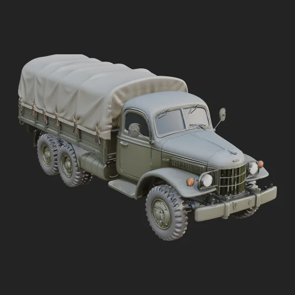 Military Cargo Truck Model Design 11