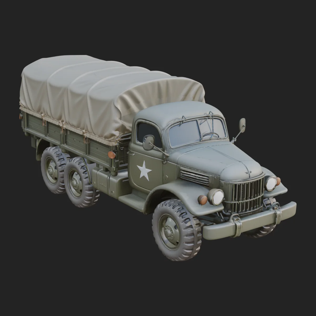 Military Cargo Truck Model Design 4
