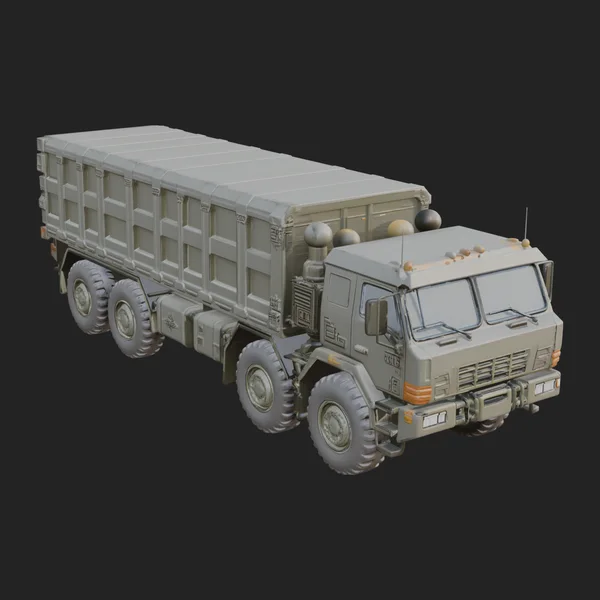 Military Cargo Truck Model Design 6