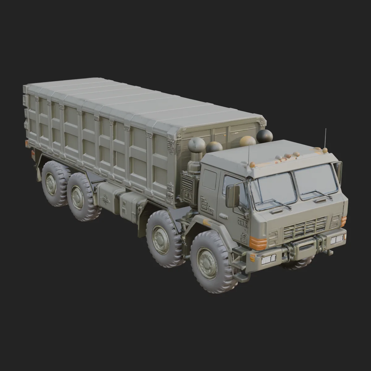 Military Cargo Truck Model Design 6