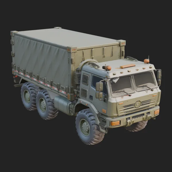 Military Cargo Truck Model Design 7