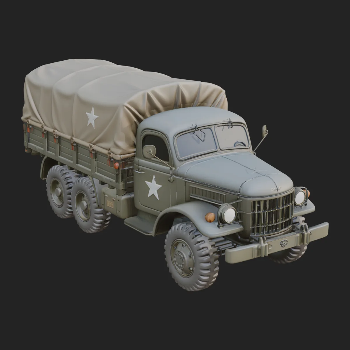 Military Cargo Truck Model Design 8
