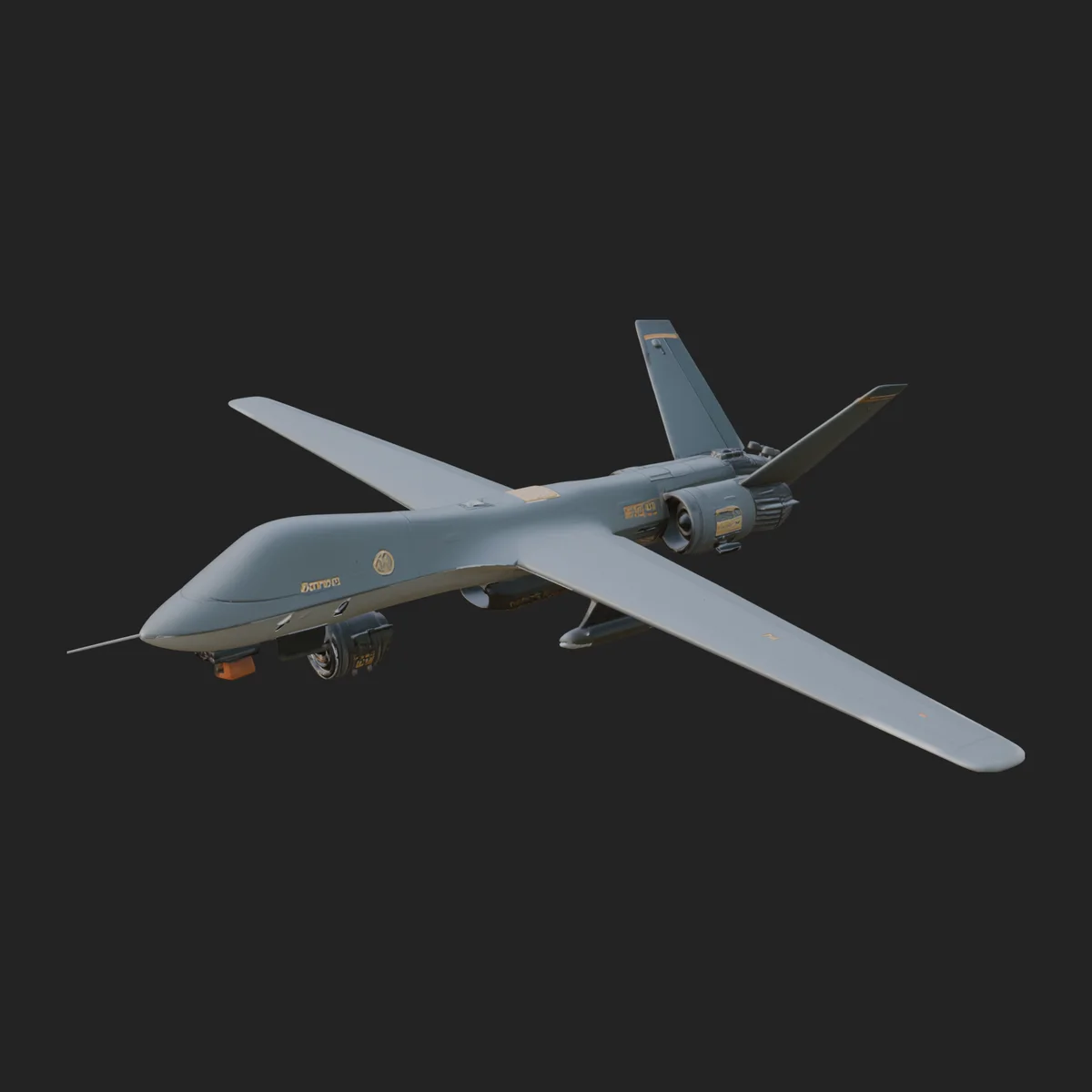 Military Drone Aircraft Model Design 11