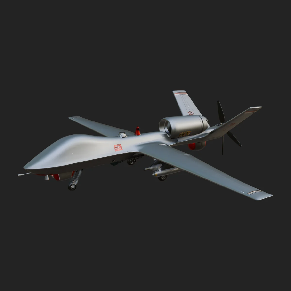 Military Drone Aircraft Model Design 19