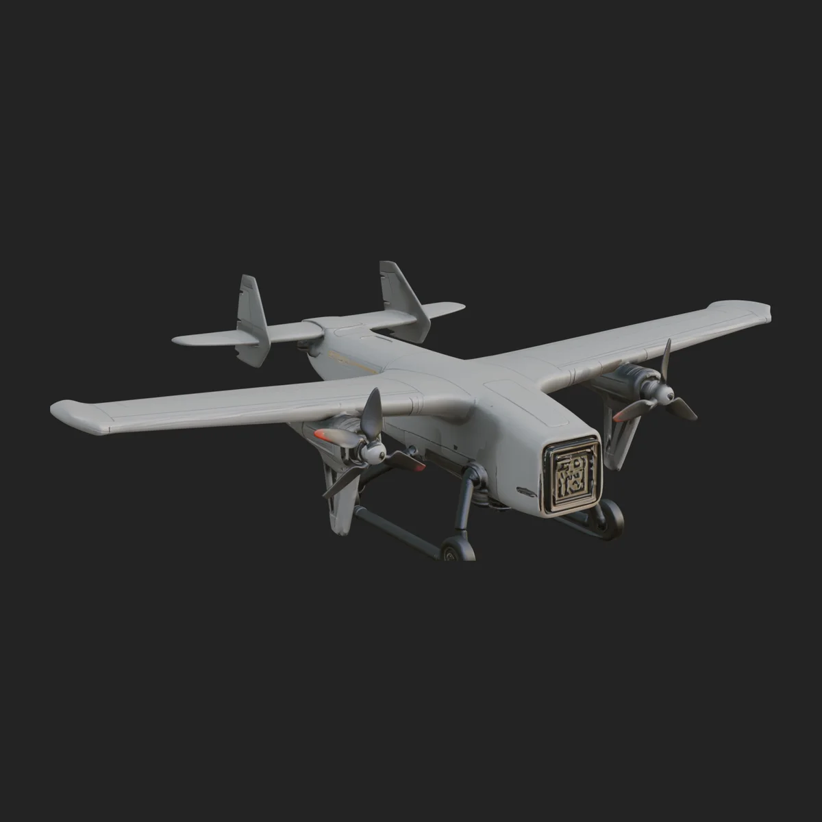 Military Drone Aircraft Model Design 22