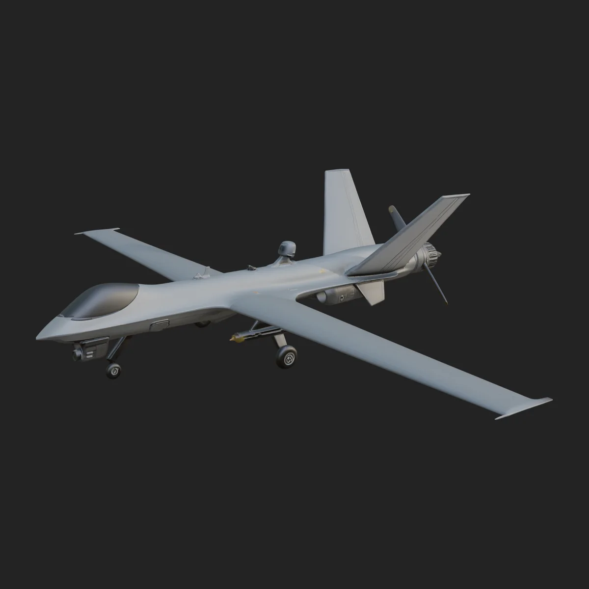 Military Drone Aircraft Model Design 25
