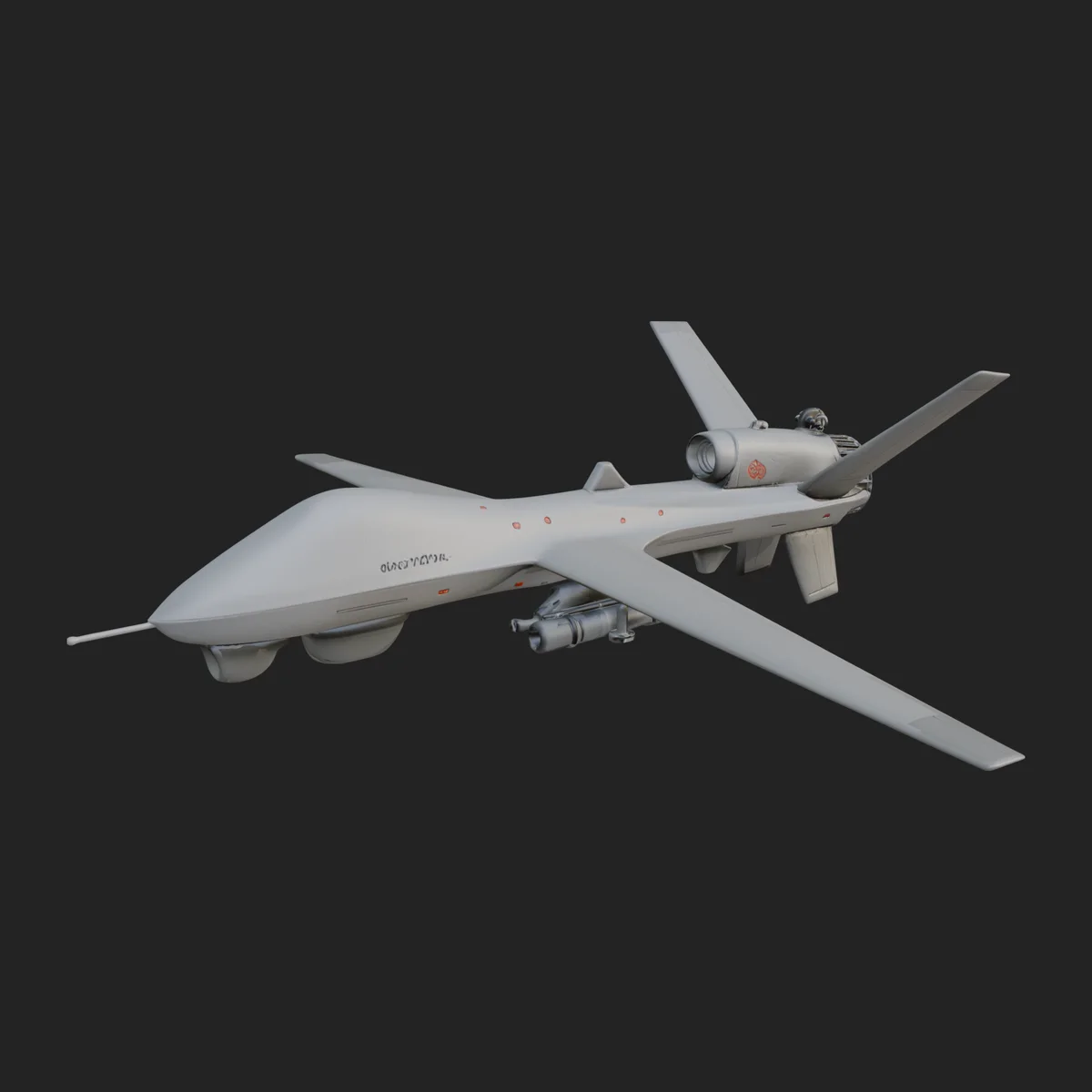 Military Drone Aircraft Model Design 7