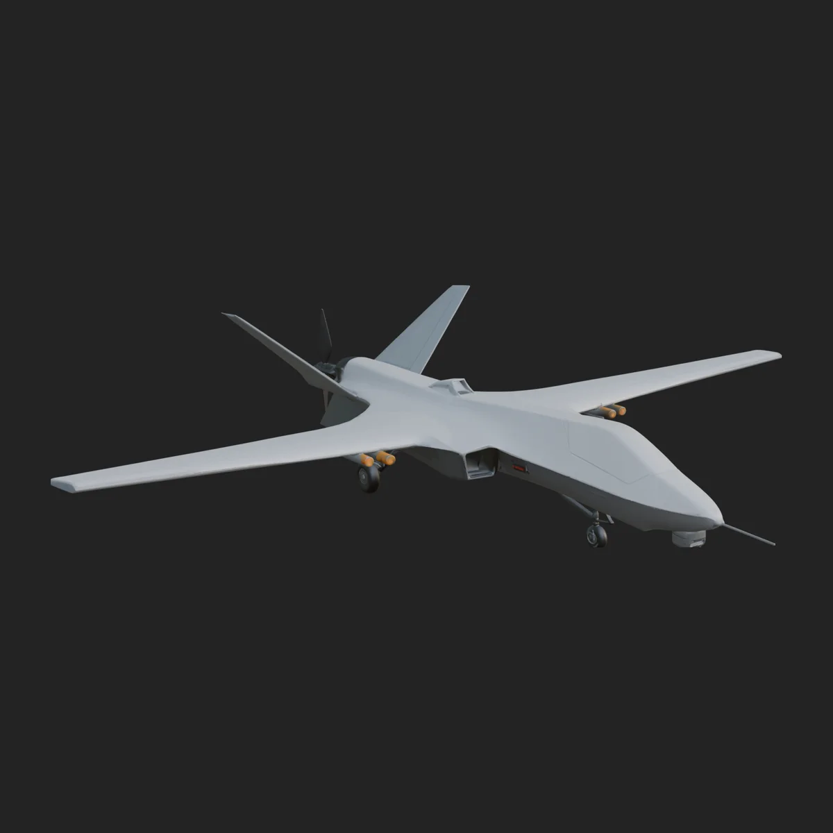 Military Drone Aircraft Model Design 9