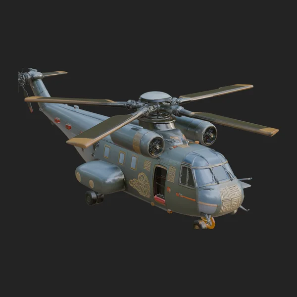 Military Helicopter Model Design 11