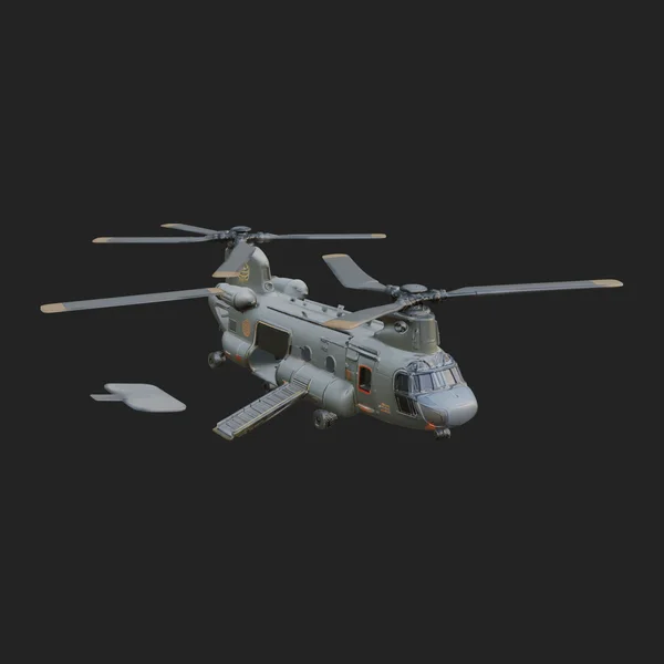 Military Helicopter Model Design 12