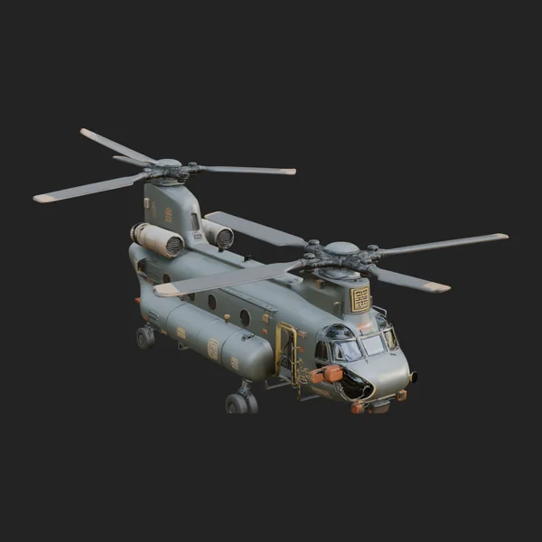 Military Helicopter Model Design 13