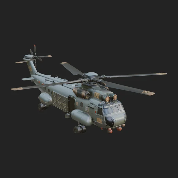 Military Helicopter Model Design 15