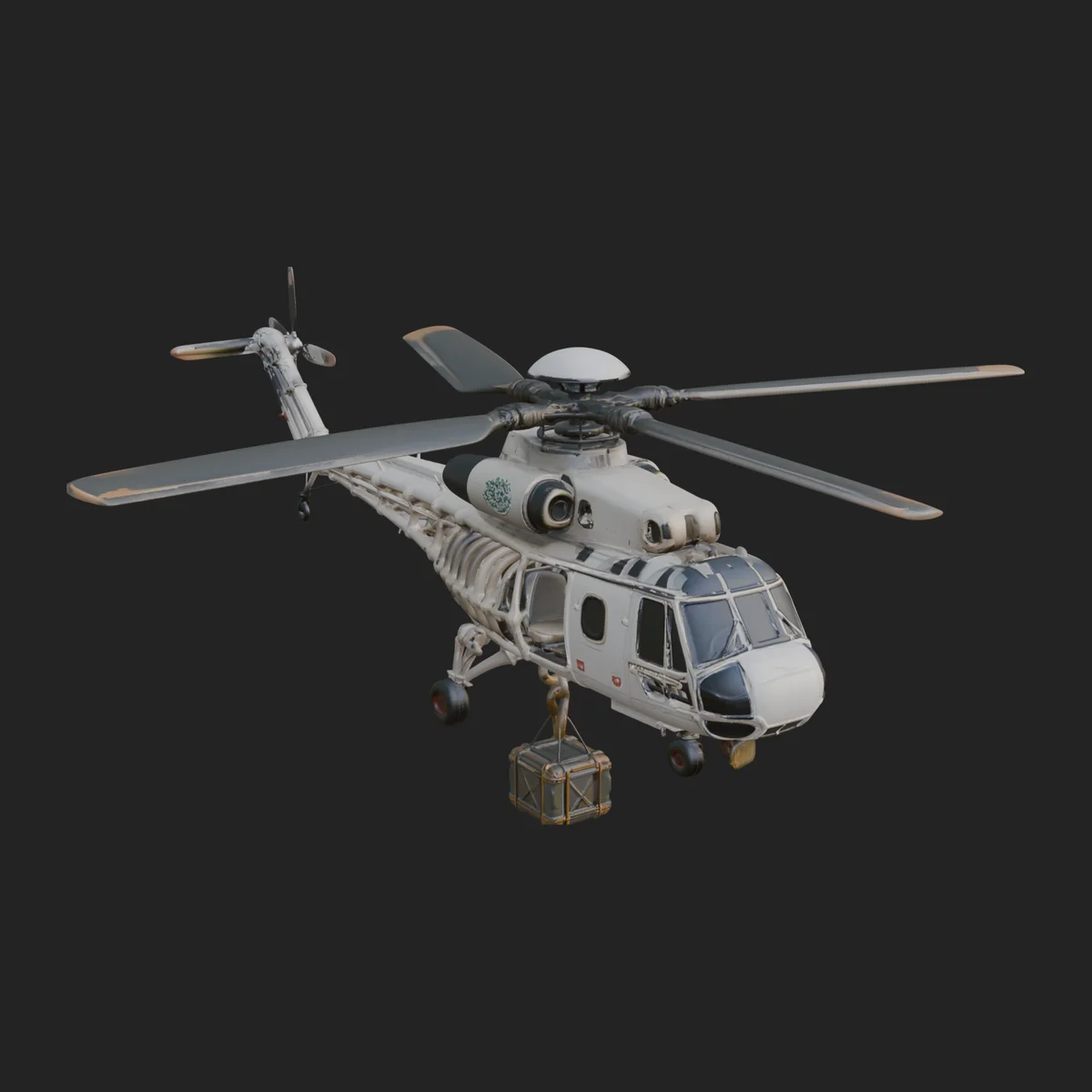 Military Helicopter Model Design 23
