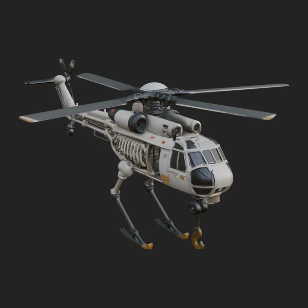 Military Helicopter Model Design 8