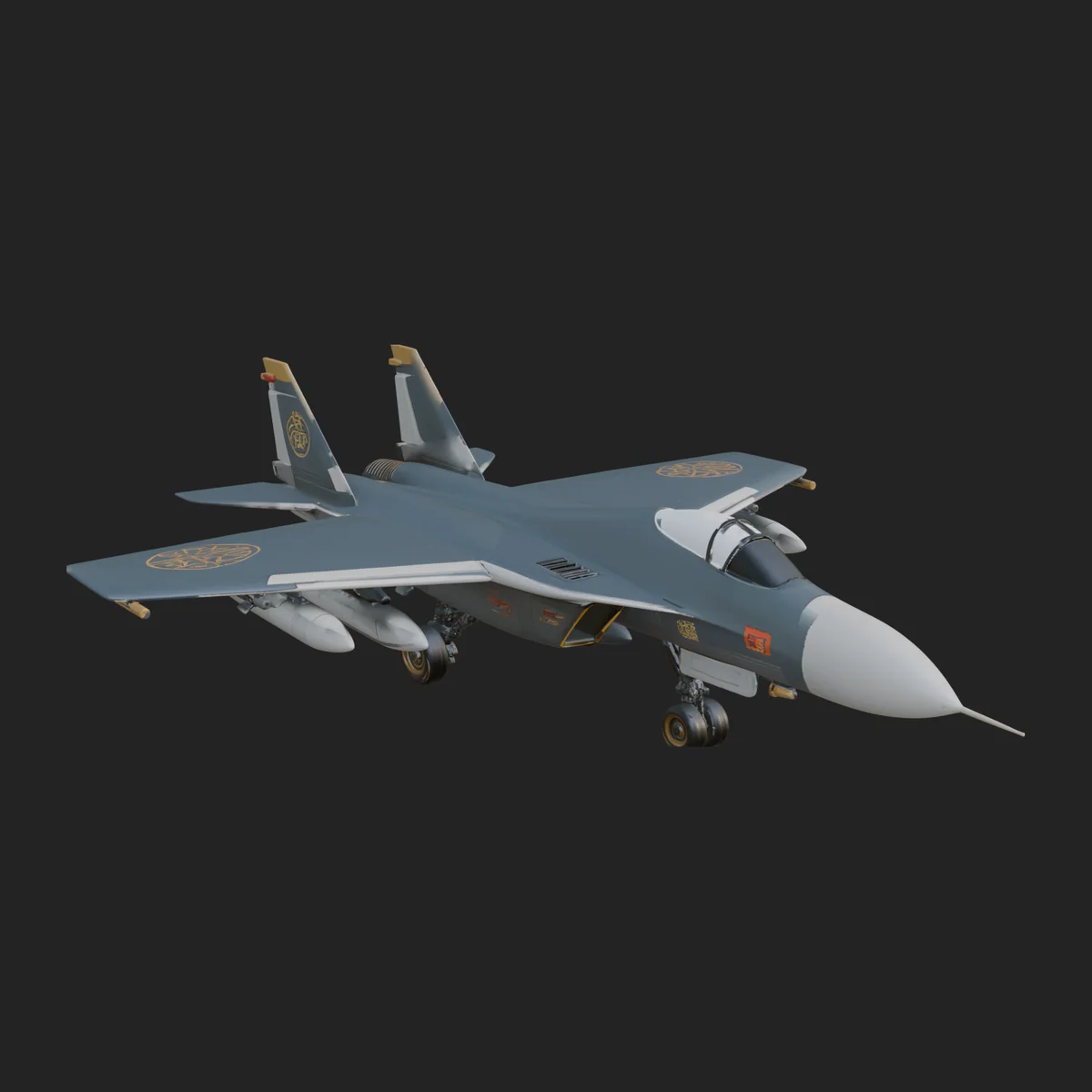 Military Jet Fighter Model Design 12