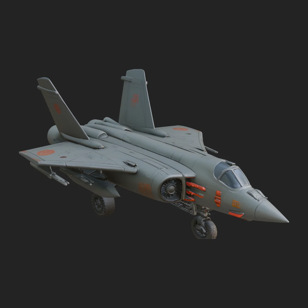 Military Jet Fighter Model Design 27