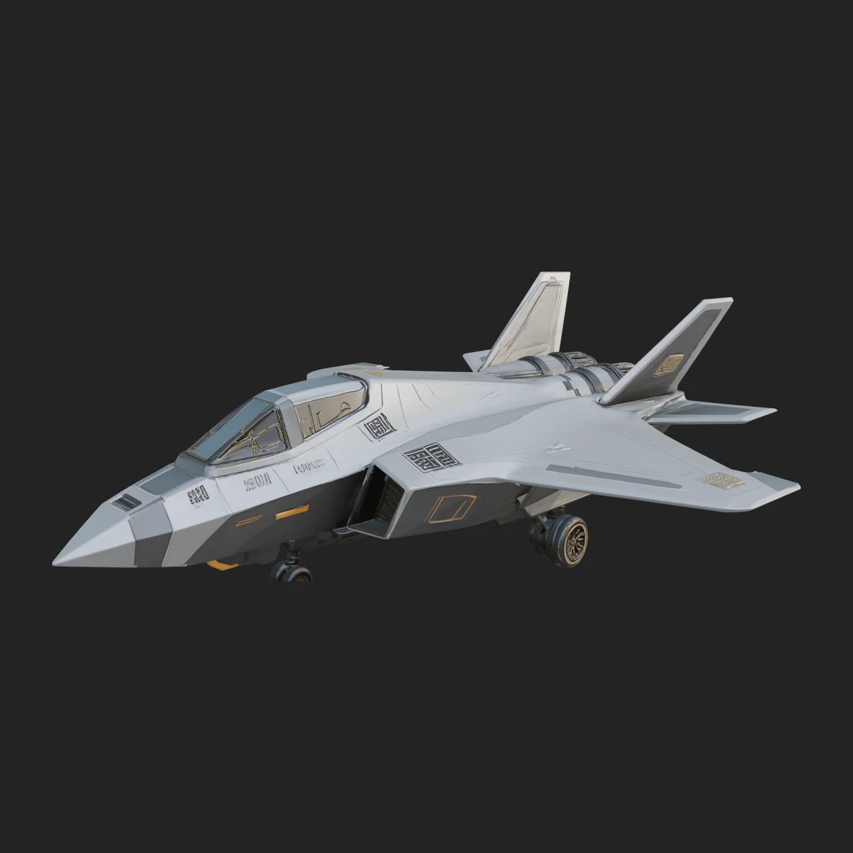 Military Jet Fighter Model Design 3