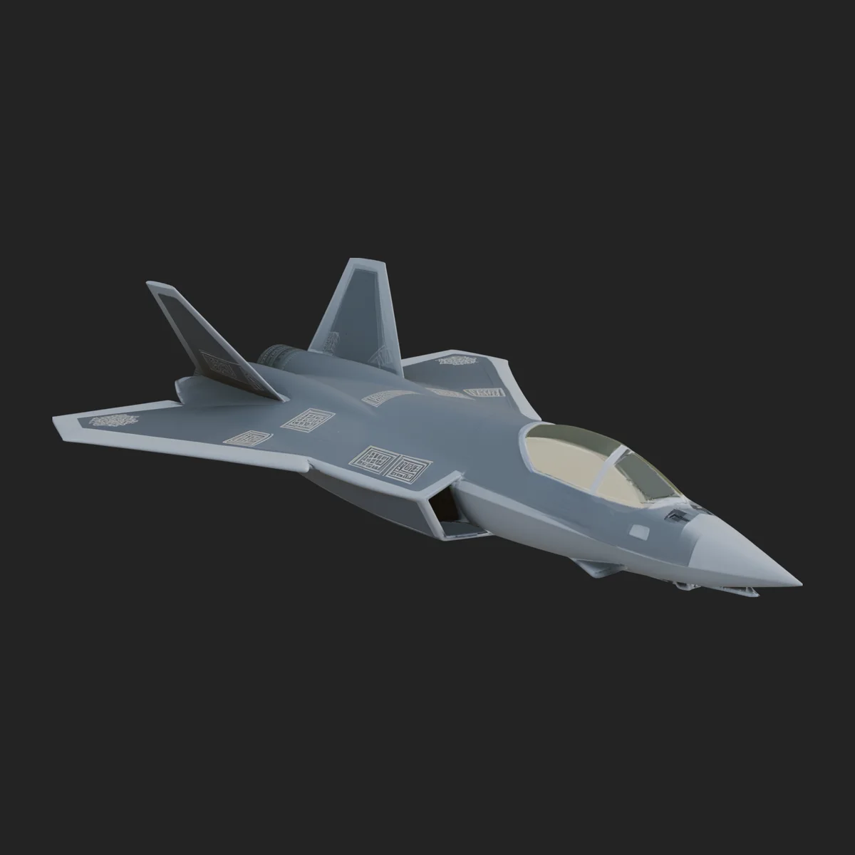 Military Jet Fighter Model Design 37