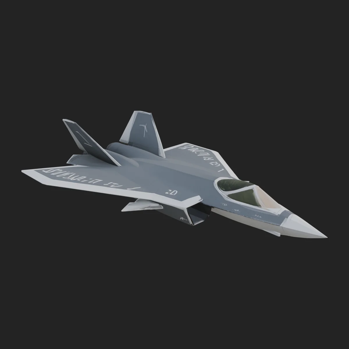 Military Jet Fighter Model Design 39