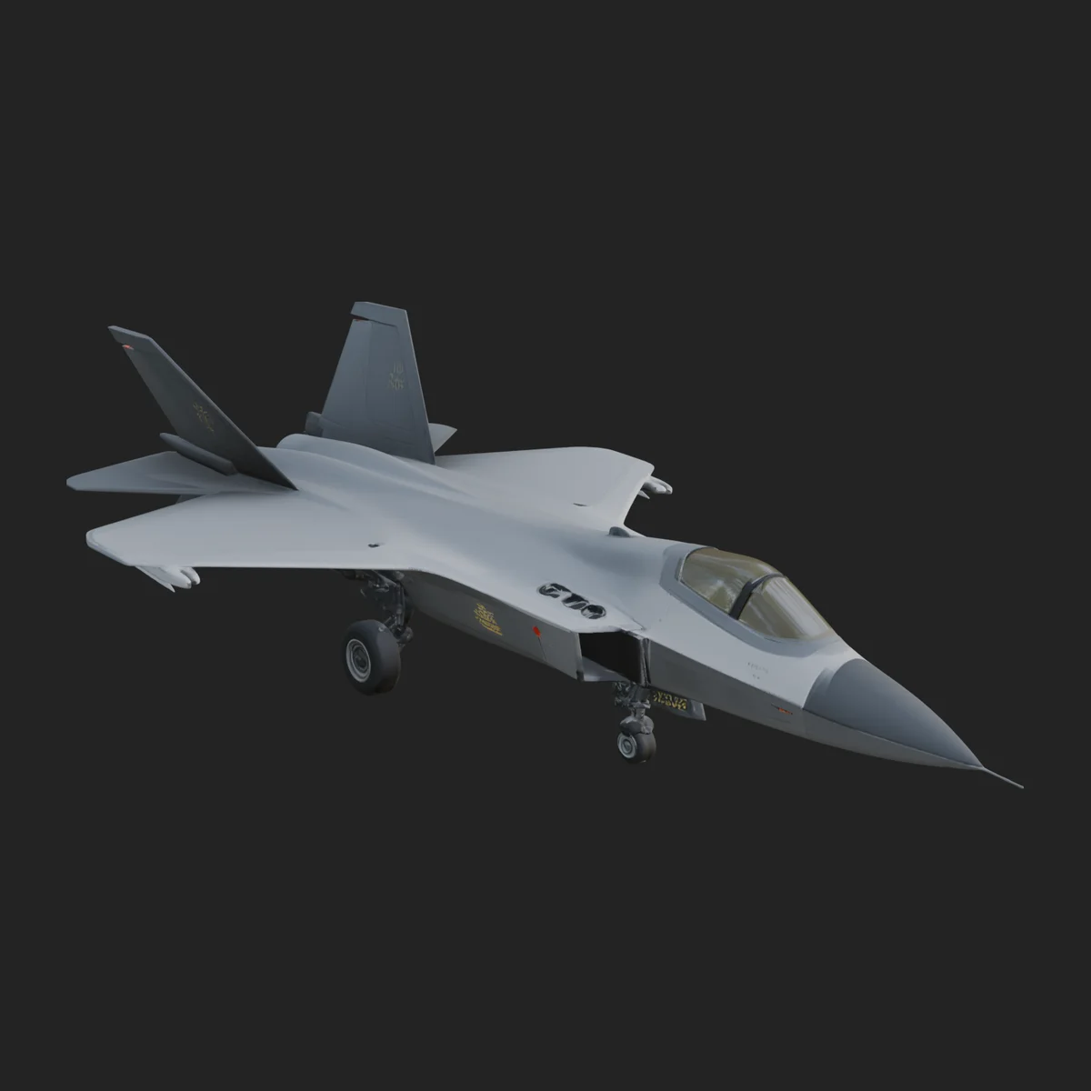 Military Jet Fighter Model Design 42