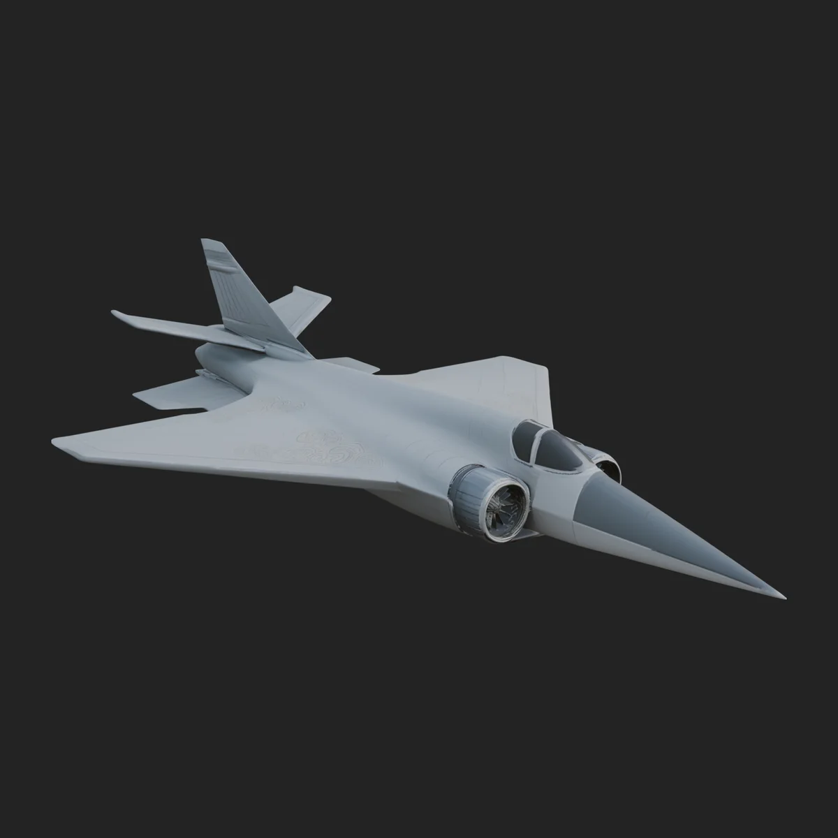 Military Jet Fighter Model Design 44