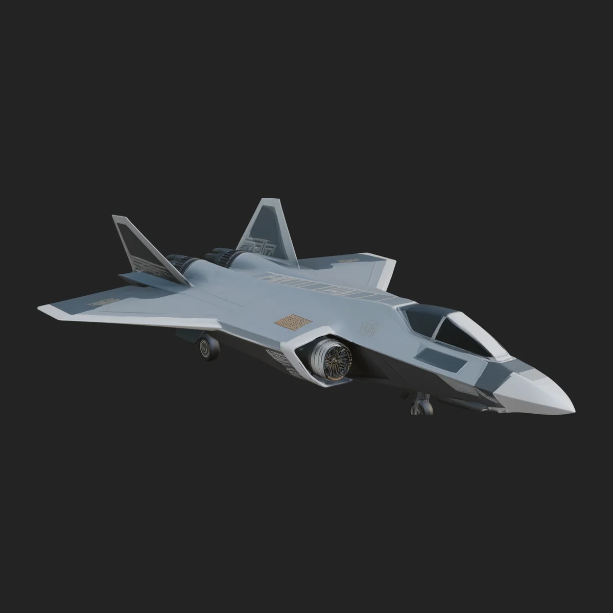 Military Jet Fighter Model Design 48