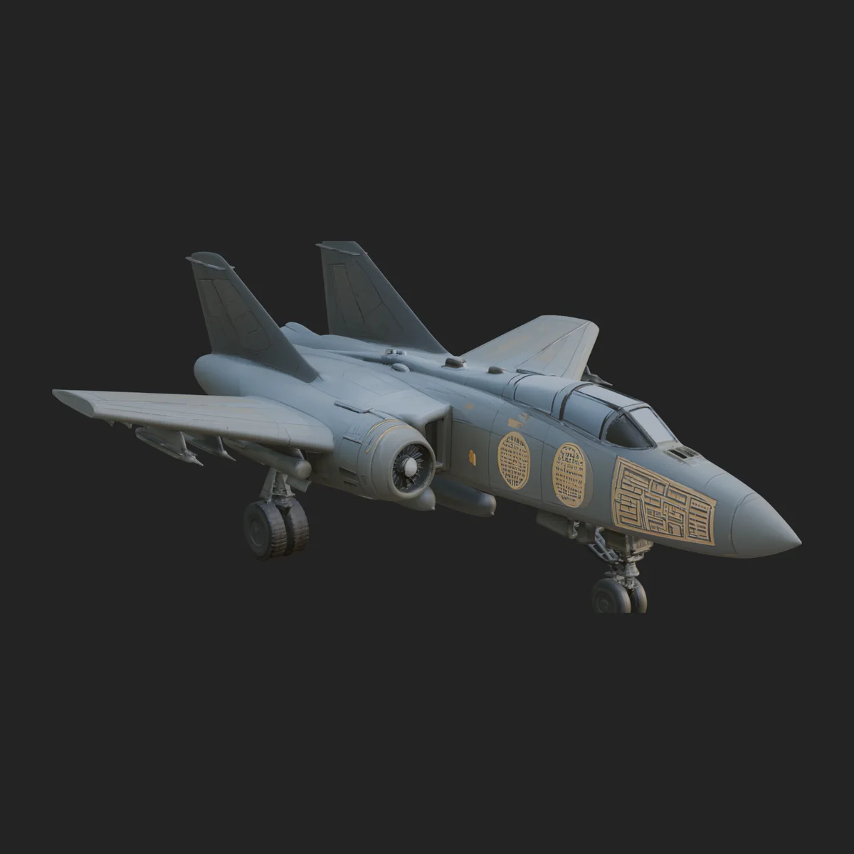Military Jet Fighter Model Design 5