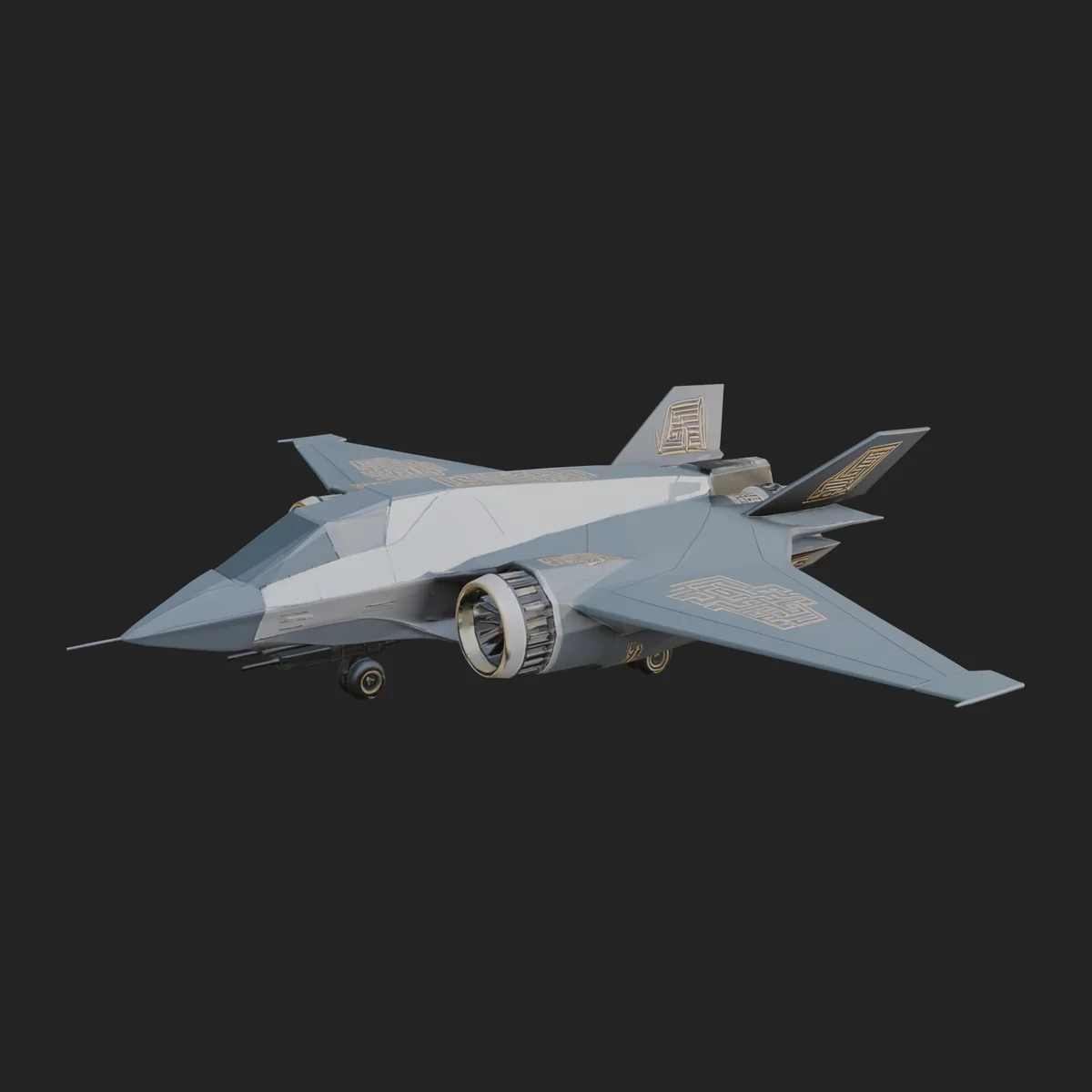 Military Jet Fighter Model Design 53