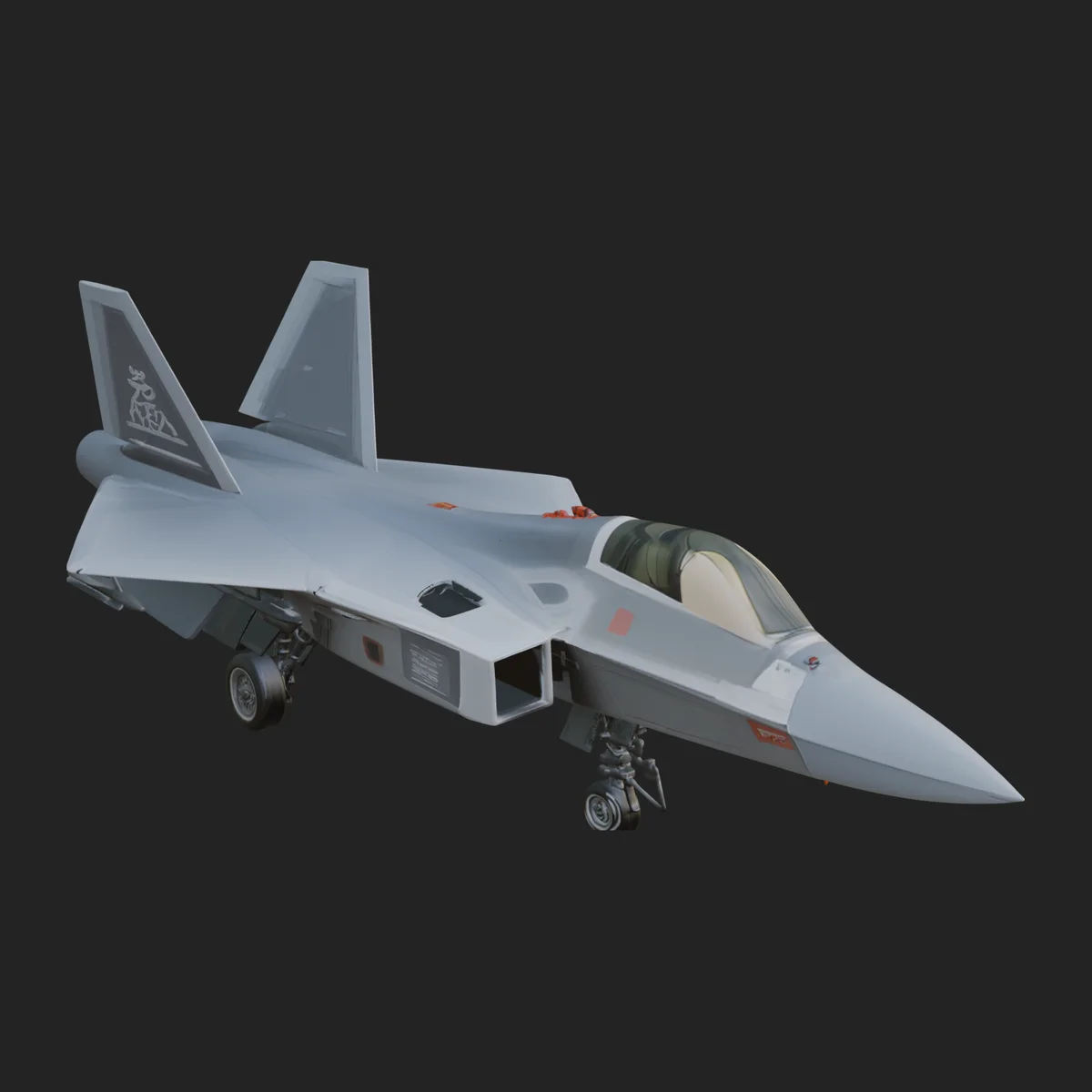 Military Jet Fighter Model Design 56