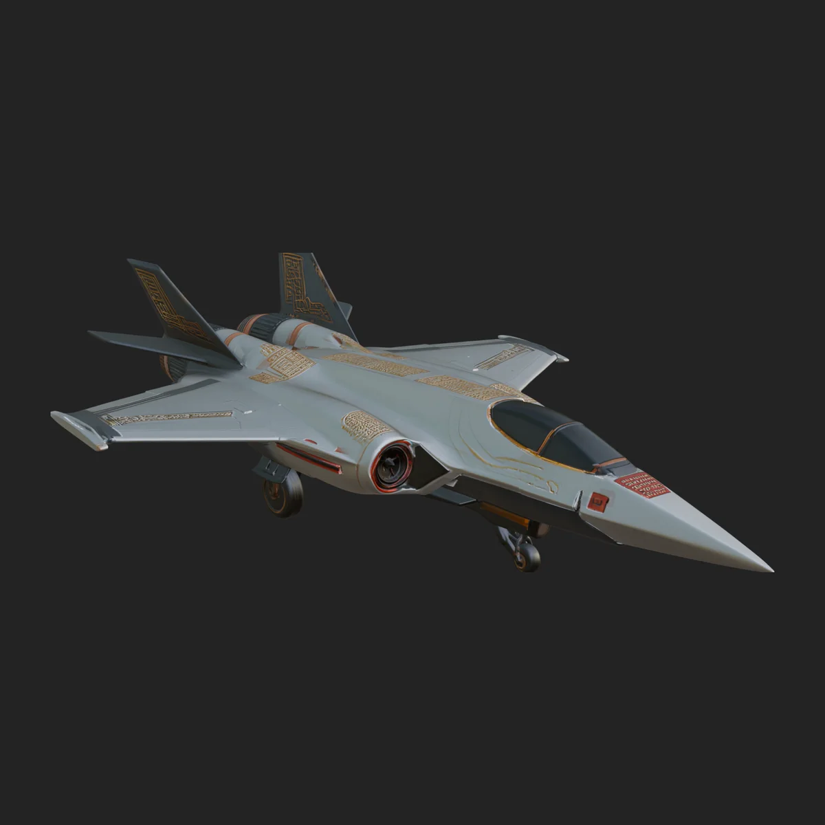 Military Jet Fighter Model Design 62
