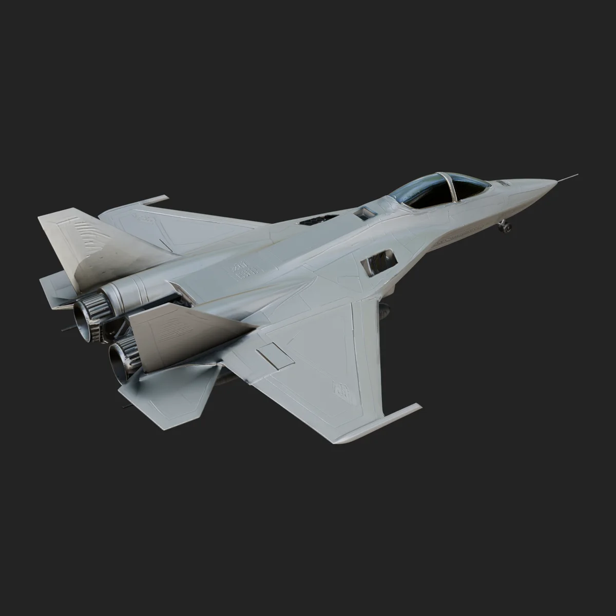 Military Jet Fighter Model Design 64