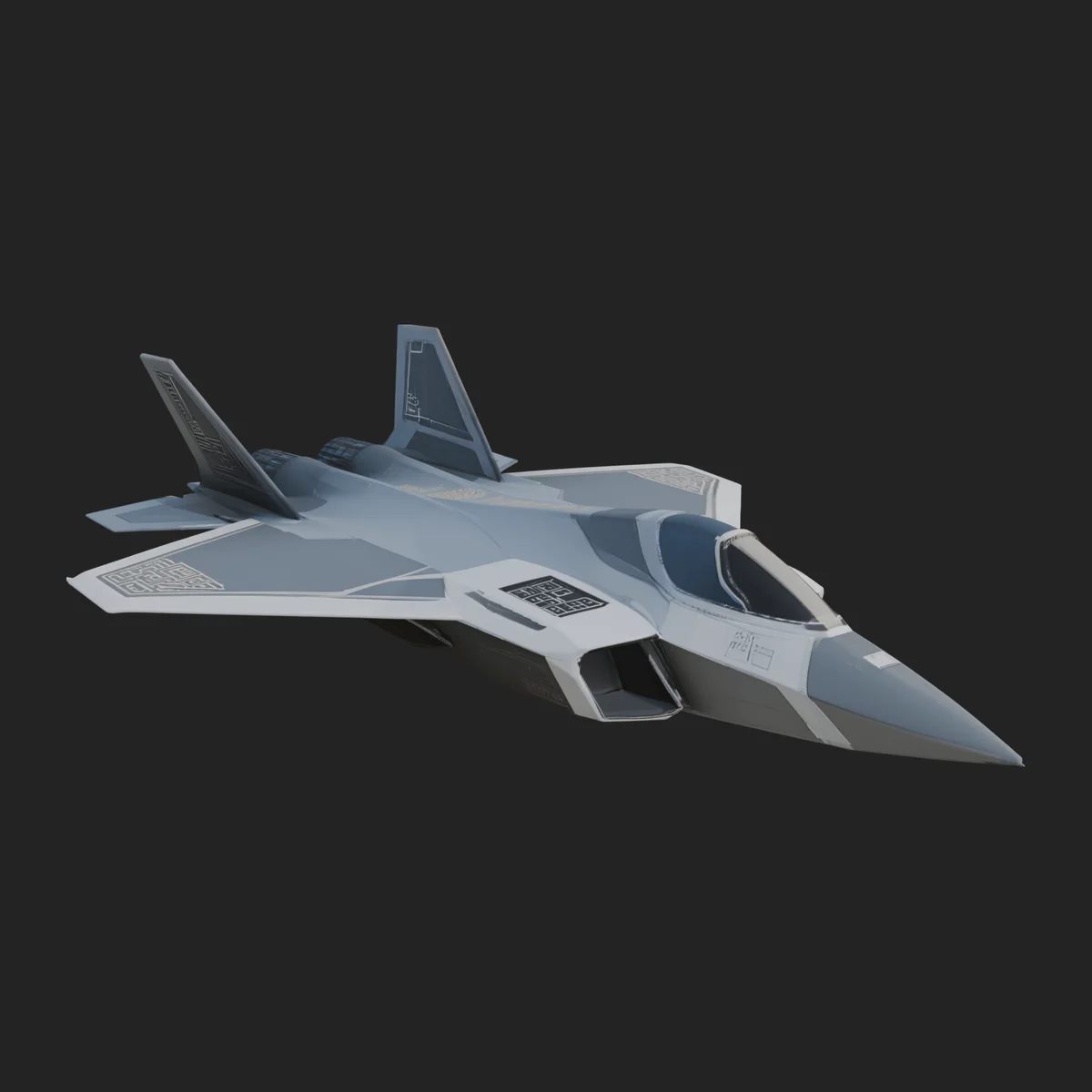 Military Jet Fighter Model Design 66