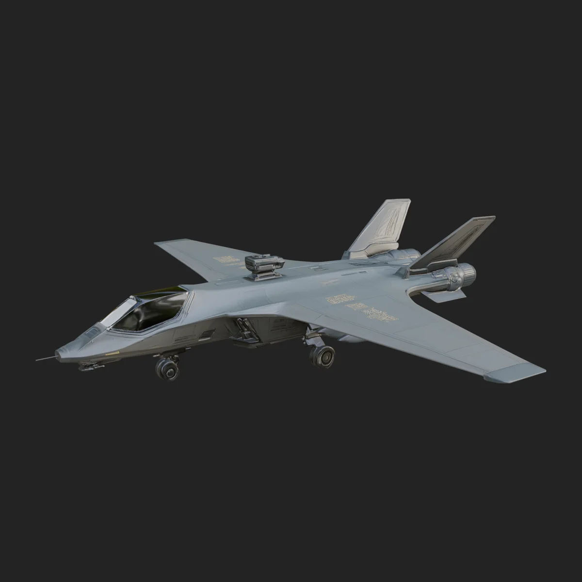 Military Jet Fighter Model Design 72