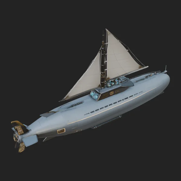 Military Submarine Model Design 12