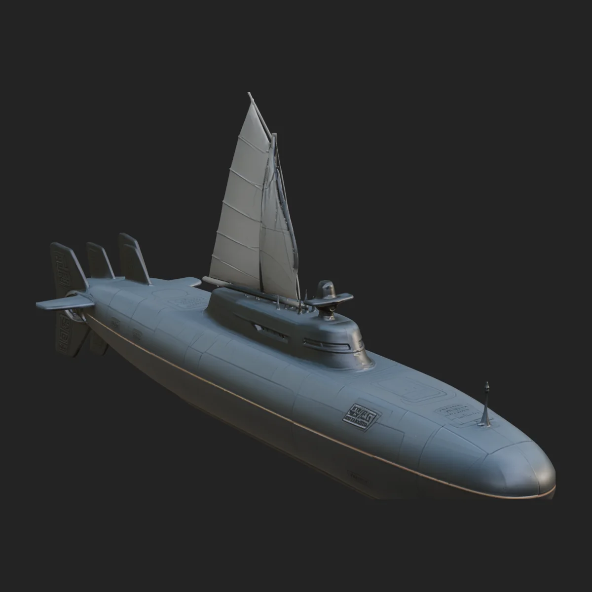 Military Submarine Model Design 17