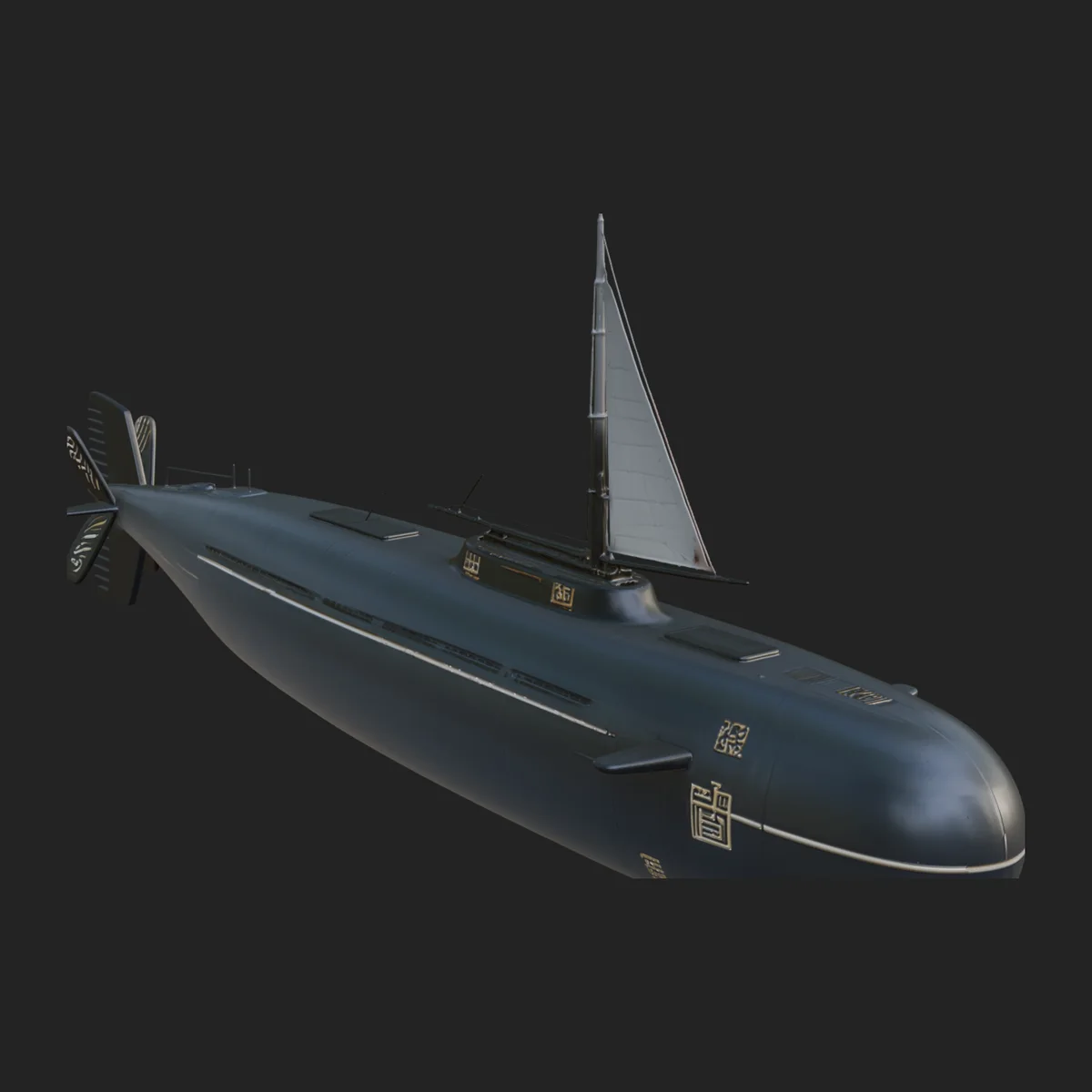 Military Submarine Model Design 24